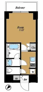 東京都墨田区両国4【マンション】の間取り