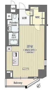 東京都渋谷区神山町【マンション】の間取り