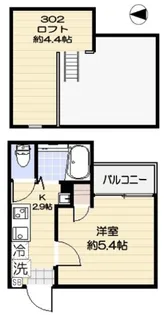 東京都中野区沼袋4【アパート】の間取り