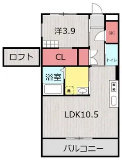 バンベールNorth【3階】の間取り