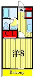 マンション風香【1階】の間取り