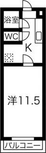 MUヒルズ庵町【1階】の間取り