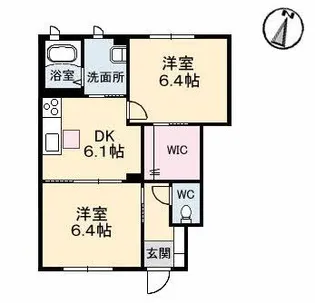 シャーメゾンきびじ A棟【1階】の間取り