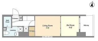 アクシーズタワー大門町【10階】の間取り