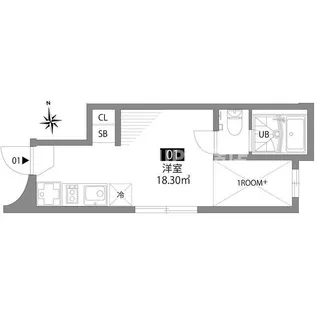 東京都新宿区舟町【アパート】の間取り