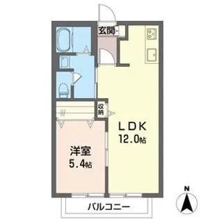 ラフィーネB【2階】の間取り