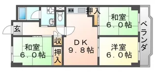エミネンス辻本【3階】の間取り
