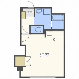 北海道札幌市西区二十四軒一条6【マンション】の間取り
