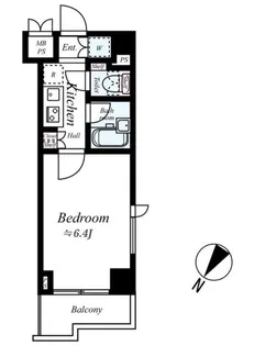 ルーブル中野沼袋【2階】の間取り