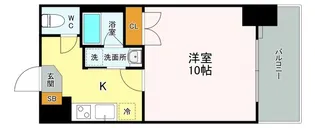 サムティレジデンス平和大通り【4階】の間取り