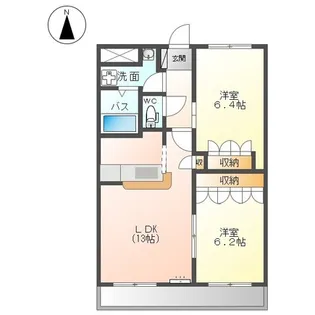 サンタモニカ・長良【3階】の間取り