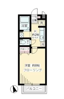 アーク麻生川【1階】の間取り