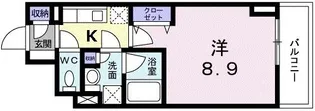 東京都渋谷区東3【マンション】の間取り