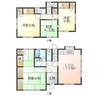 三重県四日市市城西町【一戸建】の間取り