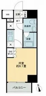 KDA GOTENYAMA【7階】の間取り