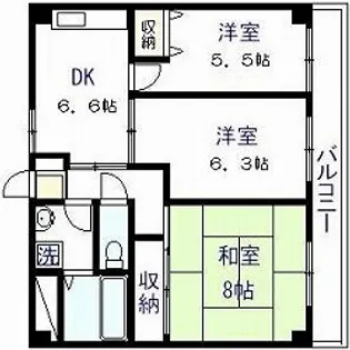 ガーデンヒル寿々木【2階】の間取り