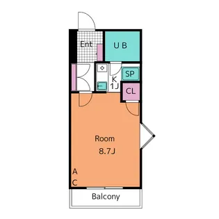 ハイツ久後崎【2階】の間取り