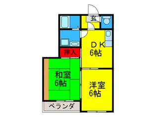 スポ-ル南住吉の間取り