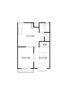 けやきハイツB棟【2階】の間取り