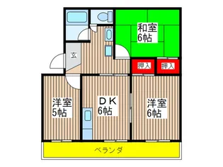 第一村田ロイヤルハイツ【1階】の間取り