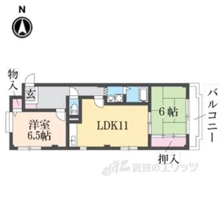 ラヴィール若宮【2階】の間取り