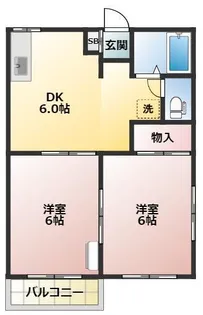 エスポワール足門【2階】の間取り