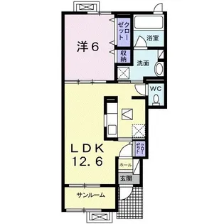 ルーチェ ソラーレ【1階】の間取り