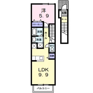 ボワ・コリーヌ【2階】の間取り