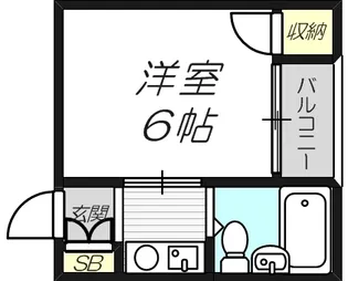 USハウス【3階】の間取り