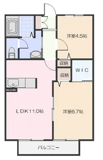 ウインザーコート弐番館【1階】の間取り