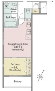 MOCXION扇【2階】の間取り