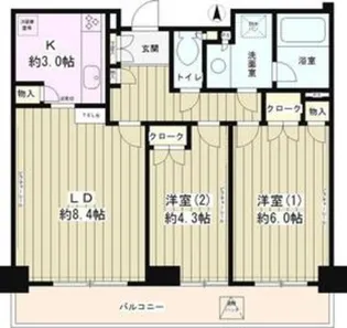 ラフィーネ阿佐谷【7階】の間取り