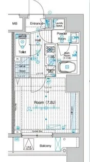 ブライズ神楽坂【4階】の間取り