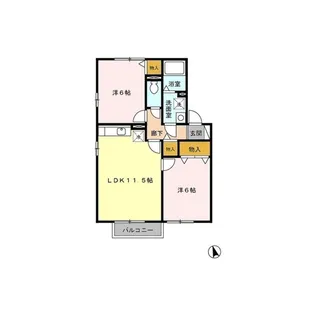 D-room サニーハウス須玉【2階】の間取り