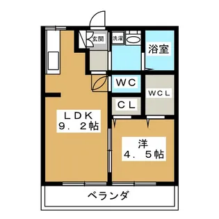 ハイツ中丸.【1階】の間取り