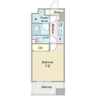 グランツ舞浜【1階】の間取り