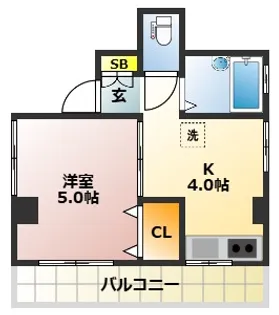 タケガミビル【4階】の間取り