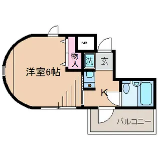 メインステージ大倉山【3階】の間取り