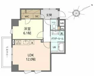 シュブラン大井町【5階】の間取り