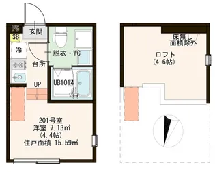 レジデンス江戸川【2階】の間取り