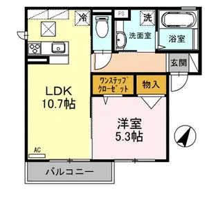 Riviere 太子橋今市【2階】の間取り