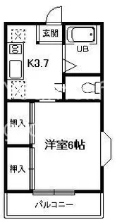 サンハイツ泉【2階】の間取り