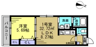メゾン・ド・Plum蘇我【1階】の間取り