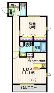 シューフルール【1階】の間取り