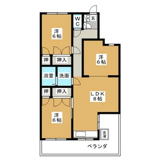 リヴィエール辰起【2階】の間取り
