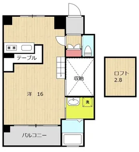 アルテイーストタワー【6階】の間取り