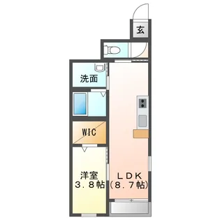 LEAD東仙台【1階】の間取り