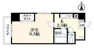グリーンタウン佐賀駅前【4階】の間取り
