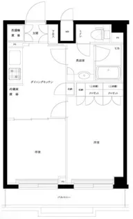 ルーブル下丸子【5階】の間取り