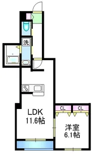 エクセル上板橋【2階】の間取り